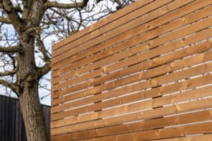 Palissade en bois - Collstrop - "PARAVENTO" - 176/176 brun